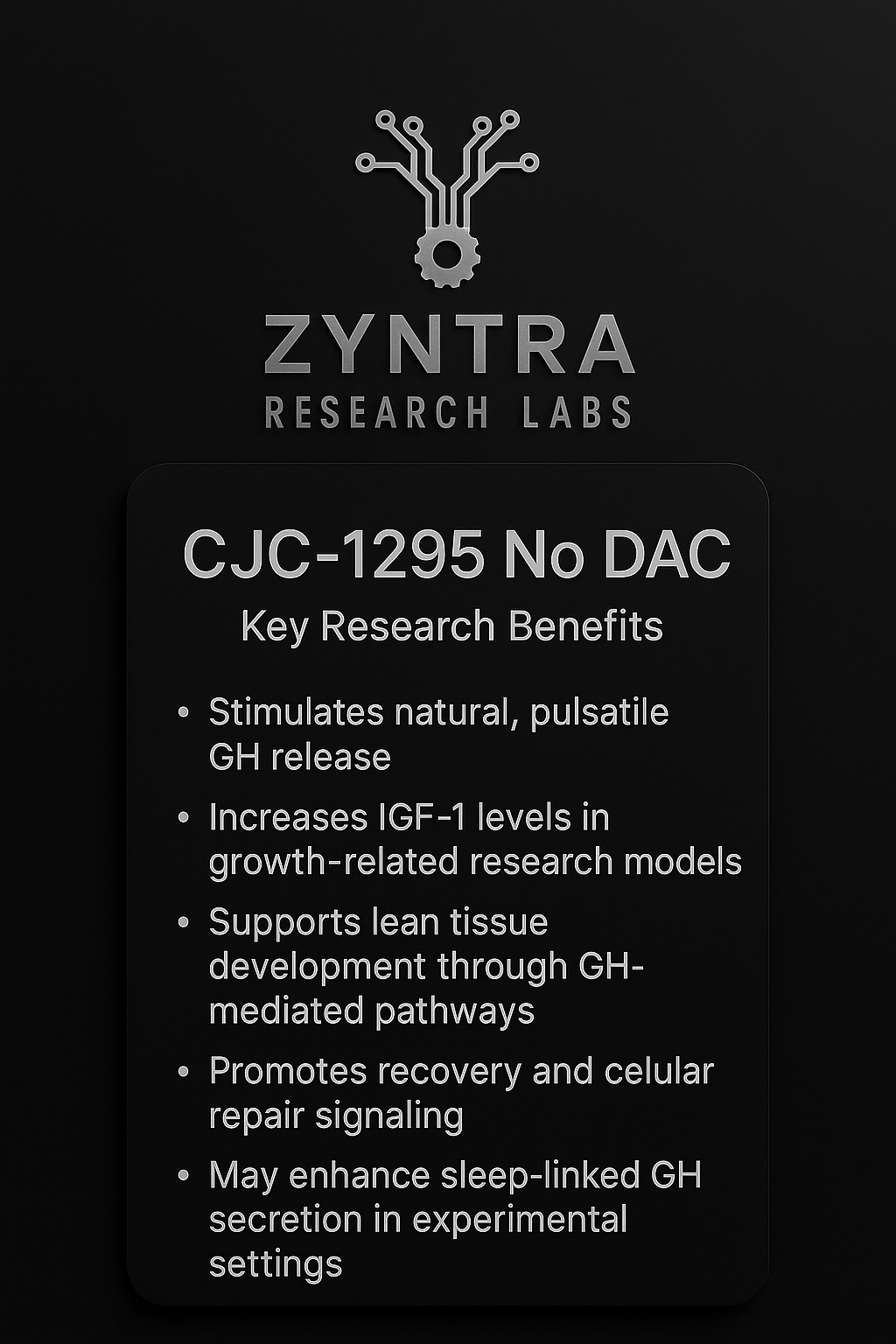 CJC - 1295 No DAC - 10mg - Zyntra Research Labs