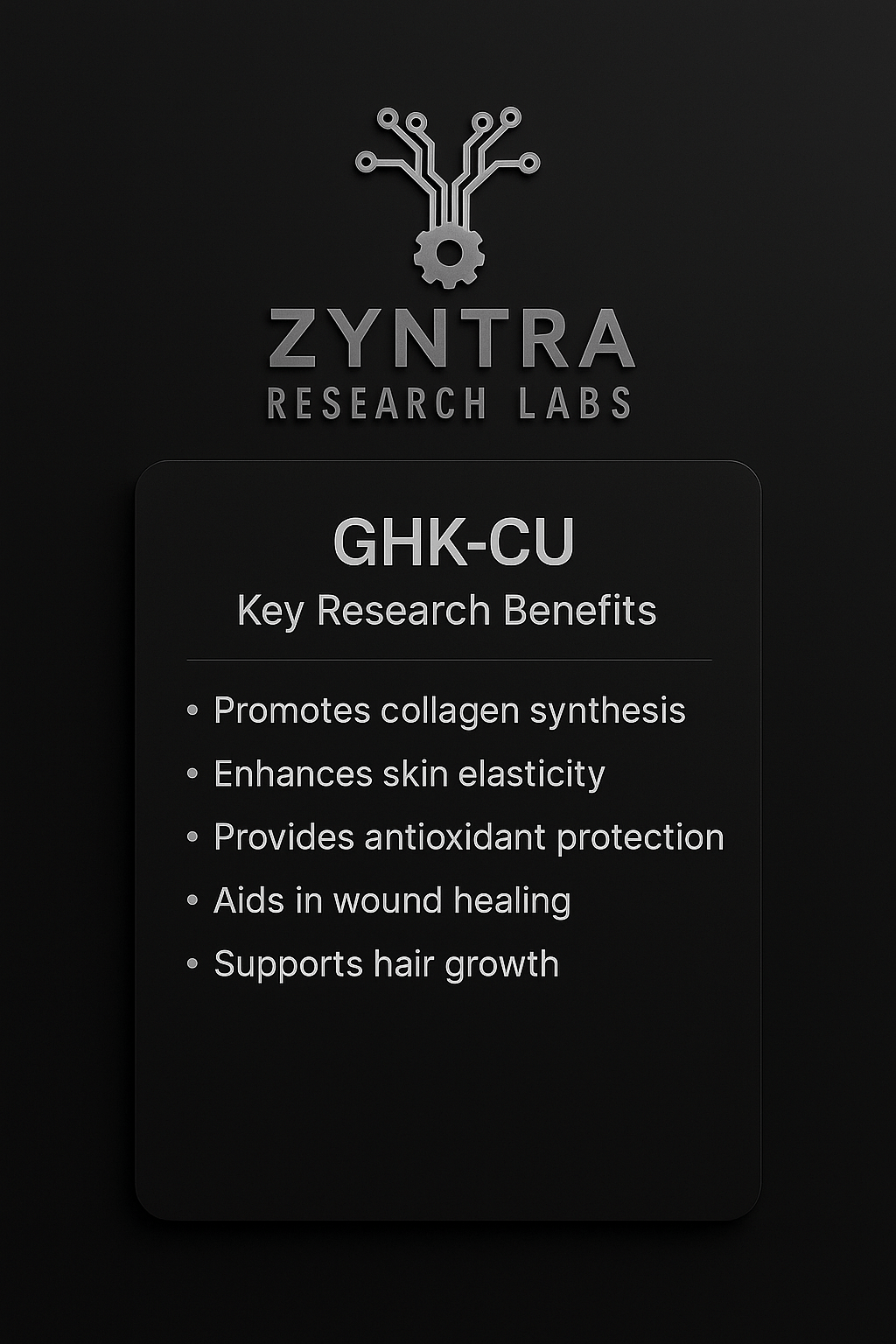 GHK - CU - 50mg - Zyntra Research Labs